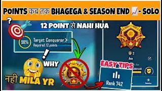 DAY🇮🇳08: CONQUEROR POINTS KAB TAK RUKEGA 📈 & DAILY PLUS 🎯. EASY TIP FOR RANK PUSH - SOLO