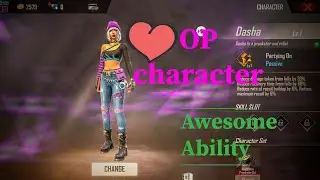 Free fire new  Dasha character Op