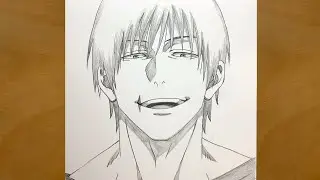 How to Draw Toji Fushiguro from Jujutsu Kaisen | step by step | Draw anime | Anime Drawing