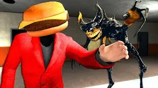 Playing Hide and Seek with a BENDY MONSTER in Gmod! (Garry's Mod Survival)