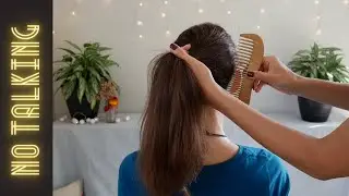 Long hair play | hair brush | braid with Elisabeth - no talking ASMR