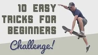 10 Easy Beginner Skateboard Tricks | VLSkate Challenge