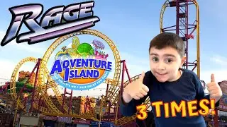 RAGE - The BIGGEST Rollercoaster at Adventure Island in Southend