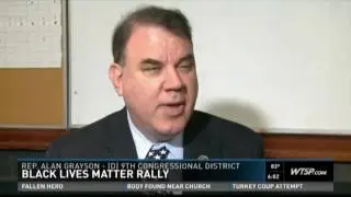 WTSP-CBS Tampa: Grayson Addresses Black Lives Matter Protest