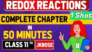 Redox reactions class 11 one shot🔥jkbose Chemistry class 11 important questions 2024