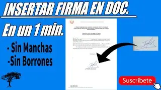 COMO INSERTAR FIRMA DIGITAL EN WORD