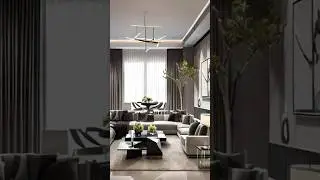 Living room Modern style #d5render #interiordesign #render #vray #sketchup #architect  #architecture