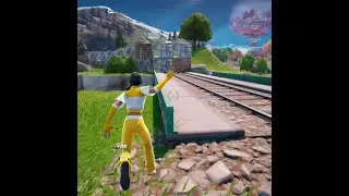 Boxing The Train in Train Only Challenge on Fortnite