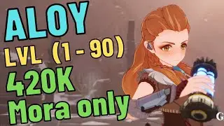 Aloy 1 Mora Bug - Ascend to Lvl  90 with just 420k mora instead of 5million mora - Genshin Impact
