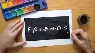 How to draw the Friends logo