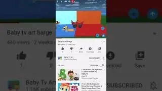 Baby Tv Art Barge