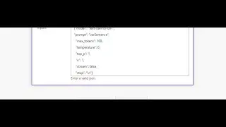 Enter the valid json error in power automate