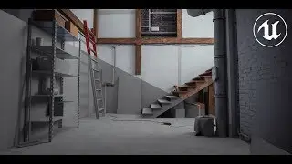 Basement environment - UE4 realtime rendering