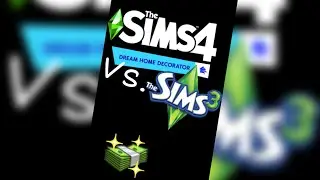 Dream Home Decorator or Interior Designer🤷🏼‍♀️ (Sims 4 Vs. Sims 3) #shorts