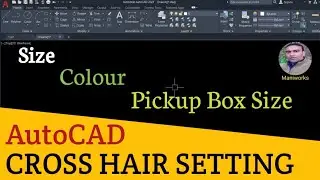 AutoCAD crosshair setting | How to change crosshair size & colour in AutoCAD