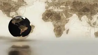 3D Spinning Globe News background video - Free motion background Video loop