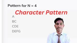 Character Pattern || coding ninjas || java