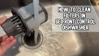 How to clean filters on GE Front Control dishwasher DIY video 