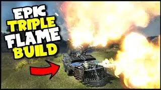 Crossout - AMAZING BUILD! Triple Firebug - It's Getting Toasty! (Crossout Gameplay)