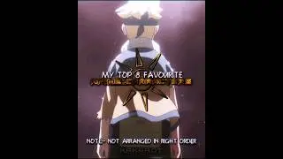 My Top 8 Favourite Anime Characters 😶✨