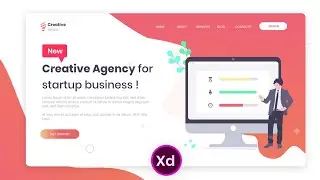 Web Design in Adobe XD | Complete Tutorial 🔥