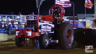 Tractor Pulling 2024: Hot Farm Tractors - Mineral Point, WI. Iowa County Fair. Tri-State Pullers