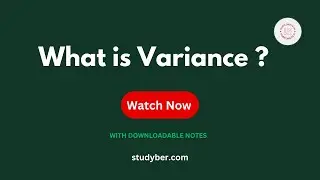 What is Variance? | Easy Explanation with notes