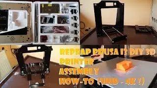 Reprap Prusa i3 DIY 3D Printer Assembly // How-To  (UHD - 4K !)