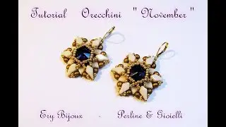 Tutorial | Orecchini November | Kite Beads | collaborazione Perline & Gioielli