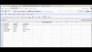 Screencast showing how to automatically pull data from 1 Google Spreadsheet to another