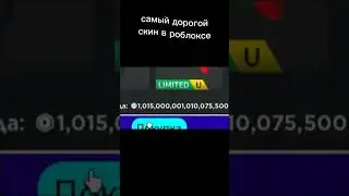 самый дорогой скин роблокса🤨
