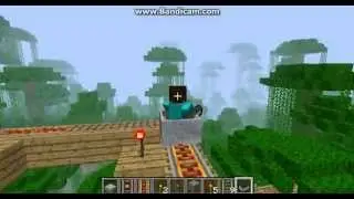 Minecraft Roller Coaster with Station