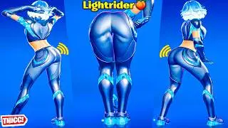 Fortnite Lightrider Skin Showcase Thicc 🍑😍 Top Tiktok Dances & Emotes 😘 Hot New Battle Pass Girl 😜4K