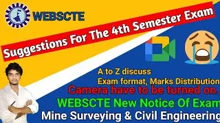 WEBSCTE New Notice ll Exam Confirmed ll A to Z discuss ll QP format, Marks Distribution