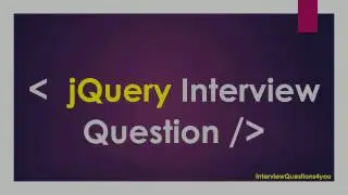 jquery interview questions