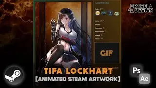 Tifa Lockhart | Animated Steam Artwork Speed Art [DryreL]