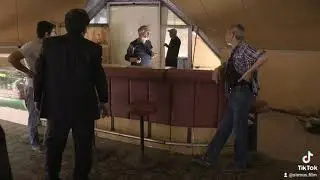 Durnalar qayıdanda çoxseriyalı bədii televiziya filminin çəkiliş meydançası.2014 cü il.