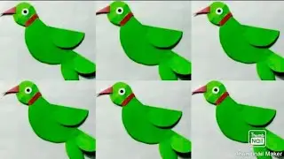 Easy Parrot Making With Paper/How To Make Paper parrot/3d parrot