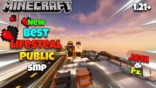 Best Public Lifesteal SMP For java and Bedrock 😘 || 1.21+ Minecraft SMP server | IN HINDI