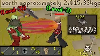 Dragonfire shield PKing on a level 35