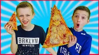 Пранк над братом или огромная пицца от Chef kids