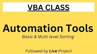 Excel VBA | VBA Sorting | VBA Automation | VBA to Sort data in Excel