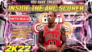 *MOST UNIQUE POST-SCORING* INSIDE THE ARC SCORER BUILD on NBA 2K22! (BRAND NEW META BUILD!)