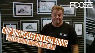 Chip’s Showcases SEMA Booth with Merch and Artwork!