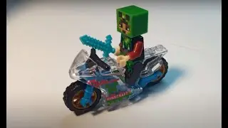 Гонщик Minecraft собираем из конструктора / Сборка конструктора Lego (Лего) ZT Minecraft 0873