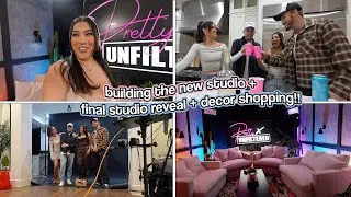 BUILDING THE NEW STUDIO + new studio reveal & shopping!!