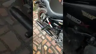 Royal Enfield Thunderbird 350x with moto wing exhaust #royalenfield #thunderbird #350 #exhaust