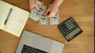 Counting Stack of 100 Dollar Bills - Free Stock Footage 1080p - Finance