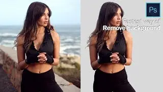 Fastest way to Remove a Background in Photoshop (Select & mask/Refine edge)