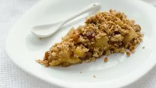 Pečene jabuke s posipom od badema i zobenih pahuljica » Apple Crumble